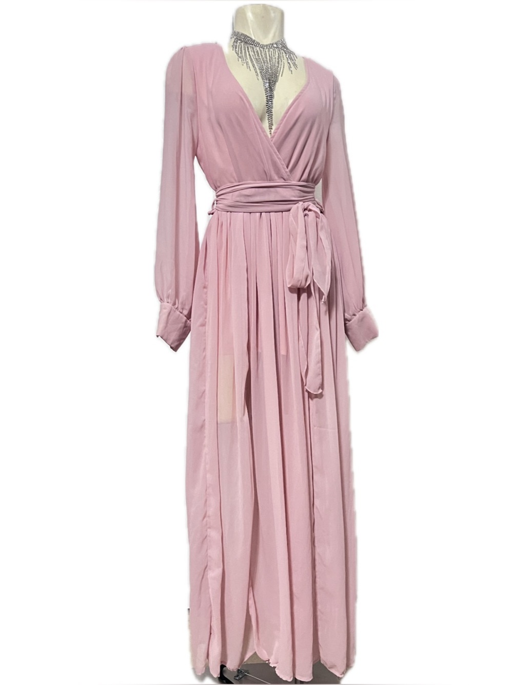 Pink Lily My Dearest Darling Blush Pink Maxi Dress